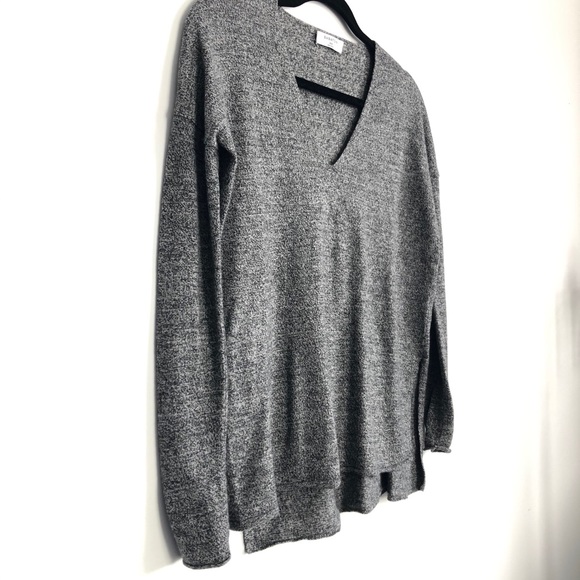 BABATON GREY V NECK SWEATER - Picture 2 of 7